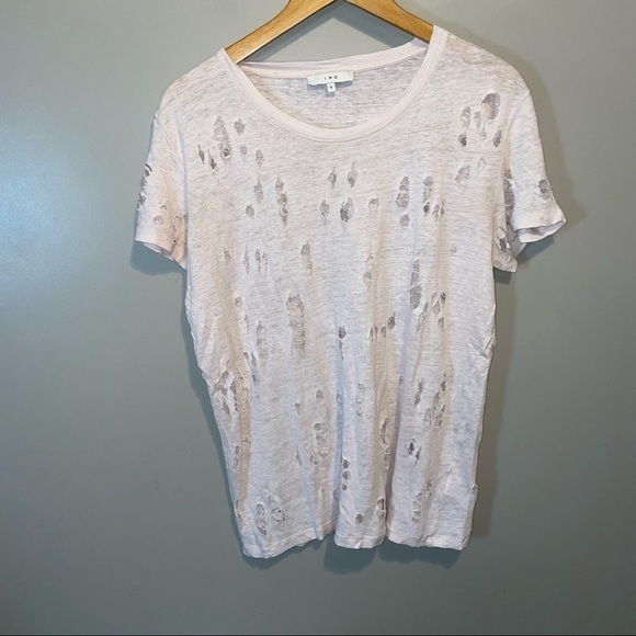 IRO Distressed Linen T-shirt - Picture 2 of 7